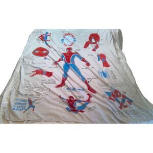 Jay Franco Spiderman Infographic Sketch Wall Hanging 50"x60" Marvel Science-Fan